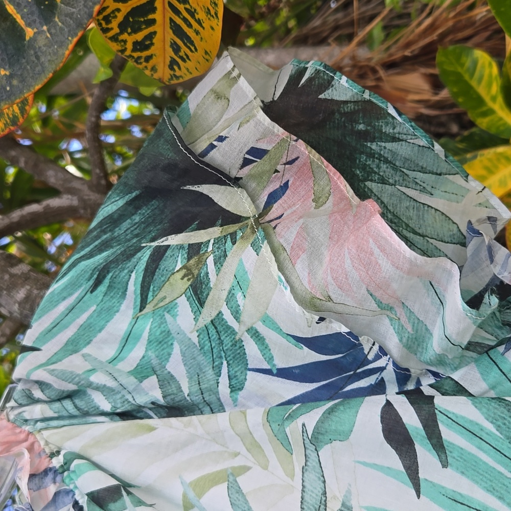 Lavender Brown Tropical Midi Dress - Picture 5 of 8
